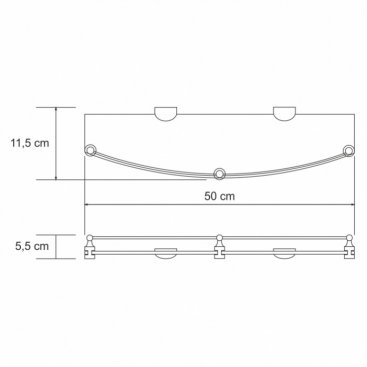 Полка WasserKRAFT Kammel К-8344