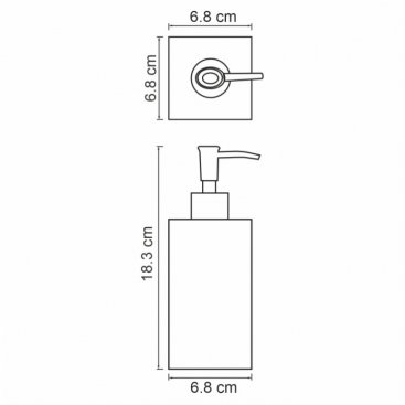 Дозатор мыла настольный WasserKRAFT Kammel K-9199