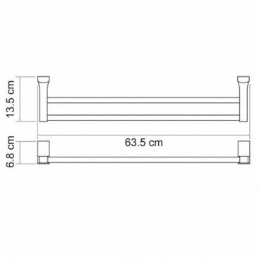 Полотенцедержатель WasserKRAFT Leine K-5040 белый