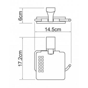 Бумагодержатель WasserKRAFT Leine K-5025 белый