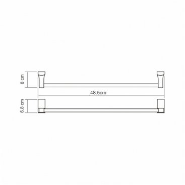 Полотенцедержатель WasserKRAFT Leine K-5050 65 см