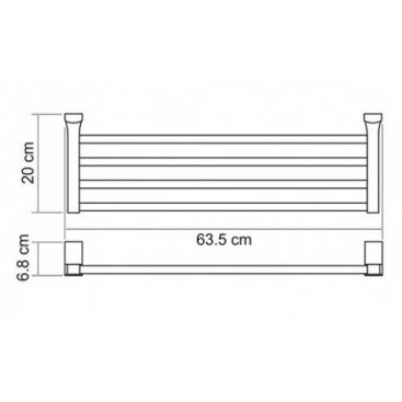 Полотенцедержатель WasserKRAFT Leine K-5011 белый