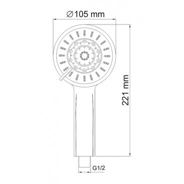 Ручной душ WasserKRAFT A033