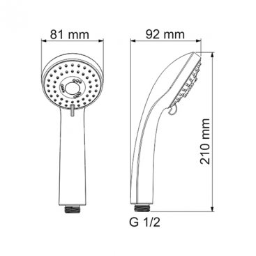 Ручной душ WasserKRAFT A051