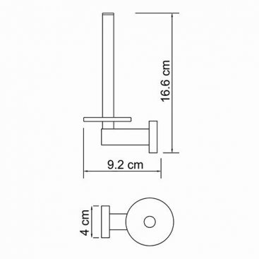 Держатель туалетной бумаги WasserKRAFT Lippe K-6597