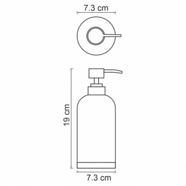 Дозатор мыла настольный WasserKRAFT Lopau K-3399