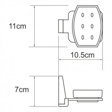 Мыльница подвесная WasserKRAFT Lopau K-6029