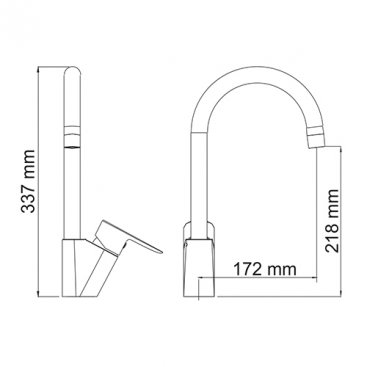 Смеситель для кухни WasserKRAFT Leine 3507