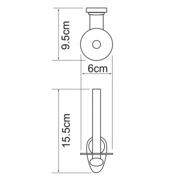 Держатель туалетной бумаги WasserKRAFT Main K-9297