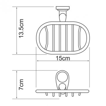 Мыльница-решетка WasserKRAFT Main K-9269