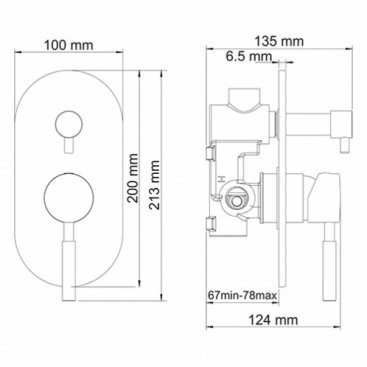 Смеситель встраиваемый WasserKRAFT Main 4141