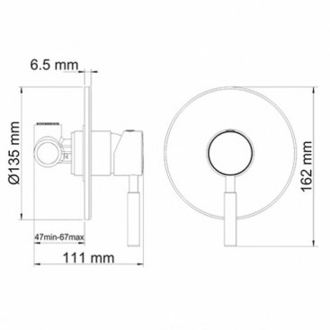 Смеситель встраиваемый WasserKRAFT Main 4151