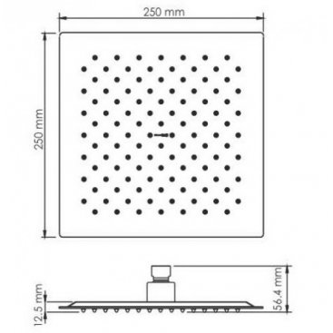 Верхний душ WasserKRAFT Mindel A254