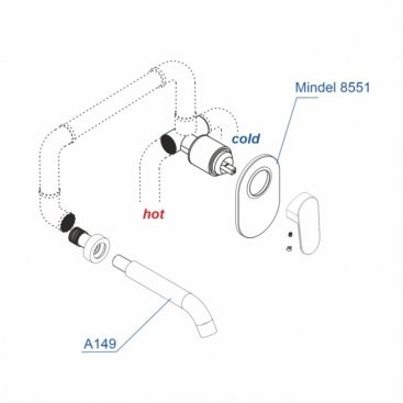 Смеситель для раковины WasserKRAFT Mindel A85593