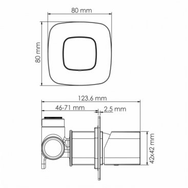 Смеситель для душа WasserKRAFT Naab 8652