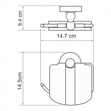 Держатель туалетной бумаги WasserKRAFT Nau K-7725