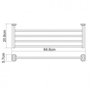 Полка для полотенец WasserKRAFT Oder K-3011