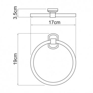 Полотенцедержатель кольцо WasserKRAFT Oder K-3060