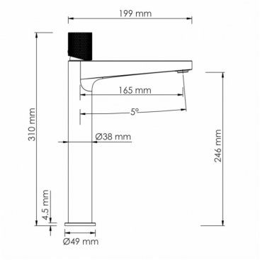 Смеситель для раковины WasserKRAFT Paar 8803H