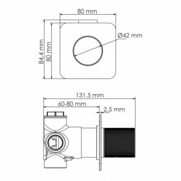 Смеситель для ванны WasserKRAFT Paar A8851.309.311.290.292.291