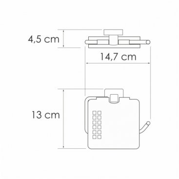 Держатель туалетной бумаги WasserKRAFT Rhin K-8725