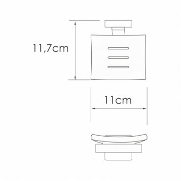 Мыльница подвесная WasserKRAFT Rhin K-8729