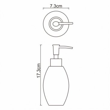 Дозатор мыла WasserKRAFT Ruwer K-6799