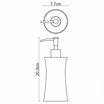 Дозатор мыла настольный WasserKRAFT Salm K-7699