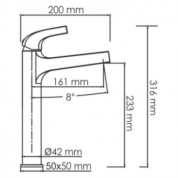 Смеситель для раковины WasserKRAFT Sauer 7103H