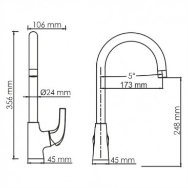 Смеситель для кухни WasserKRAFT Sauer 7107