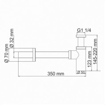 Сифон для раковины WasserKRAFT A173