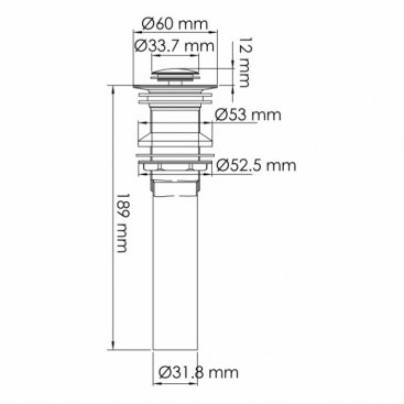 Донный клапан WasserKRAFT A251