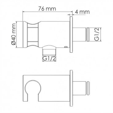 Штуцер WasserKRAFT A189