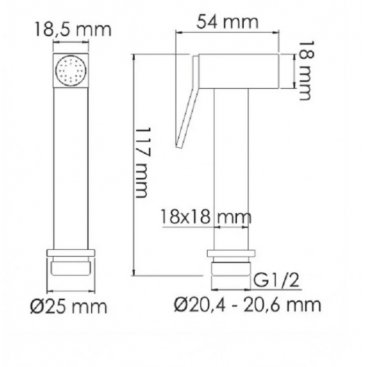 Гигиенический набор WasserKRAFT Schunter A8251.285.237.213