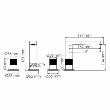 Смеситель для раковины WasserKRAFT Schunter 8235