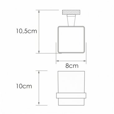 Стакан WasserKRAFT Tauber K-64428