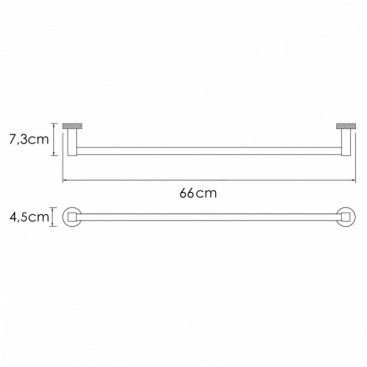 Полотенцедержатель WasserKRAFT Tauber K-64430