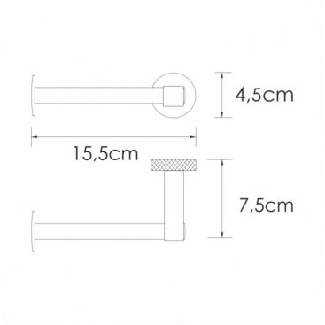 Бумагодержатель WasserKRAFT Tauber K-64496