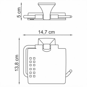 Держатель туалетной бумаги WasserKRAFT Wern K-2525