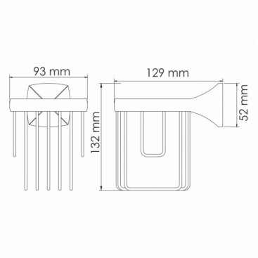 Держатель освежителя воздуха WasserKRAFT Wern K-2545