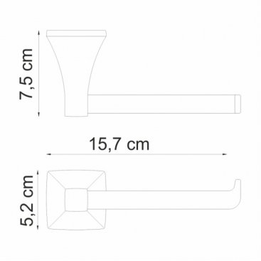 Держатель туалетной бумаги WasserKRAFT Wern K-2596