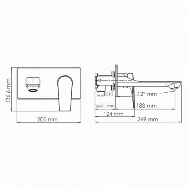 Смеситель для раковины WasserKRAFT Wiese 8430