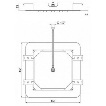 Верхний душ Webert Aria AC0841