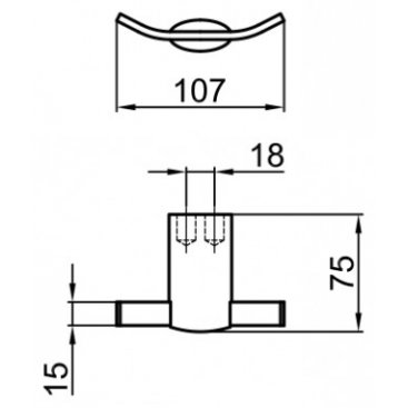 Крючок для полотенец Webert Aria AI500401