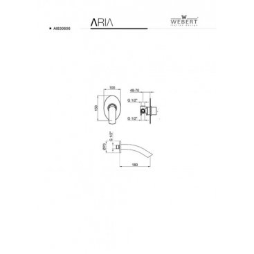 Смеситель для раковины Webert Aria AI830606 Хром