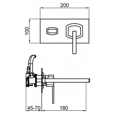 Смеситель для раковины Webert Azeta New AA830606