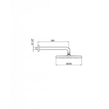 Верхний душ Webert Comfort AC0398