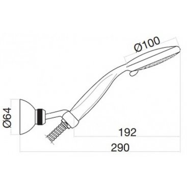 Душевой гарнитур Webert Comfort AC0489740