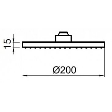 Верхний душ Webert Comfort AC1024015PVC