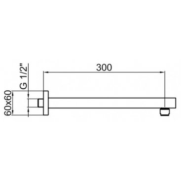 Держатель верхнего душа Webert Comfort AC1025015